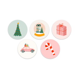 Stickerset Kerstfiguren (1) - 5 stickers