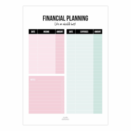 Financial Planner - noteblock A5