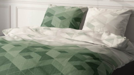 Dekbedovertrek Satin Dór Kiton Jade/forest groen