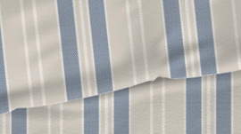 Dekbedovertrek Flanel Romanette Nendaz beige blauw