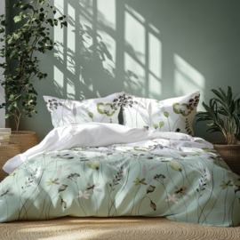 Dekbedovertrek Satin Doŕ Zizi dusty green