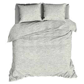 Dekbedovertrek Romanette Jersey Melange silver