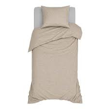 Dekbedovertrek Romanette Jersey Melange Beige