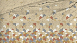 Dekbedovertrek Satin dór Scoop bruin