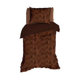 Dekbedovertrek Satin Doŕ Bisazza mokka