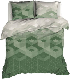 Dekbedovertrek Satin Dór Kiton Jade/forest groen