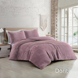 Dekbedovertrek Papillon rib Dorit roze
