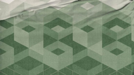 Dekbedovertrek Satin Dór Kiton Jade/forest groen