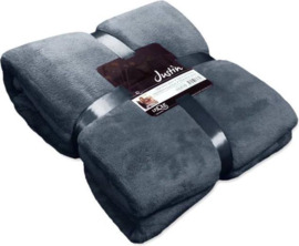 Unique Living plaid Justin 150x200 donker blauw