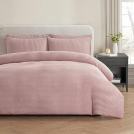Dekbedovertrek Beau Maison Wafel Roze