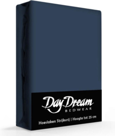 Hoeslaken Day Dream katoen Navy