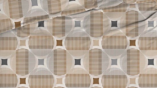 Dekbedovertrek Romanette Kwadro beige