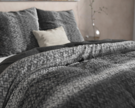 Dekbedovertrek dreamhouse Flanel Gradient antraciet