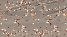 Dekbedovertrek Romanette geisha taupe