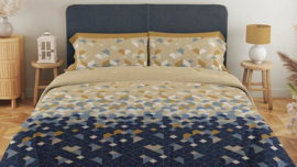 Dekbedovertrek Satin Dór Scoop blauw