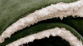 Unique Living Lars - Fleece - Plaid - 150x200 cm - Winter green