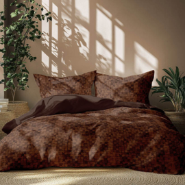 Dekbedovertrek Satin Doŕ Bisazza mokka
