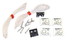 CORD PULLEY KIT, 4)832321 PULL 8)830510, 2)879863, 2)908863