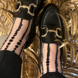 Socks Black Dots - Black