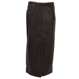 Rok midi leatherlook