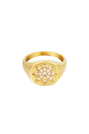 Ring Grote Ster Goud