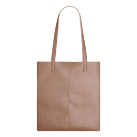 PU shopper in half dierenprint - Bruin