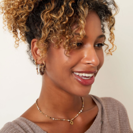 Ketting kralen met smiley