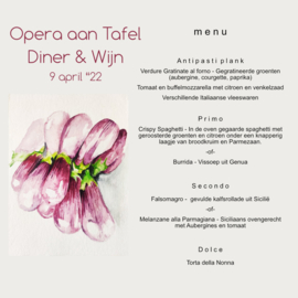 - FULLY BOOKED - Opera at the table - April 9th