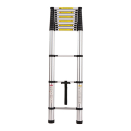 AL Telescopische ladder - 15 Treeds - Werkhoogte 4.40m - Aluminium