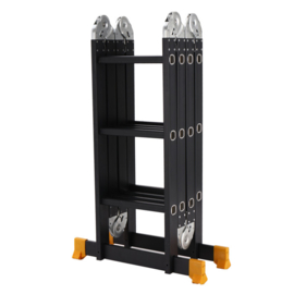 AL Ladder Multifunctioneel ladder 4 x 3 370cm, Zwart