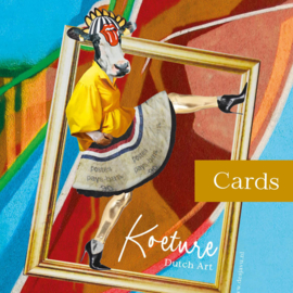 Koeture - Kunstkaarten, set met 6 kaarten incl. envelop Art: 0053