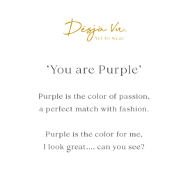 You are Purple Art: 0119