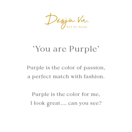You are Purple Art: 0141
