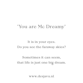 'You are Mc Dreamy'