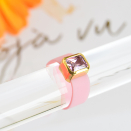 Fantastic Elastic ring - Licht roze