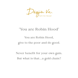 You are Robin Hood