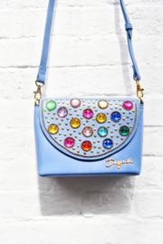 The Bling Bag - Blue with small Stones Art: 0184