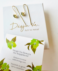 'Flowers' Green earrings