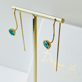 'Flowers' Blue earrings