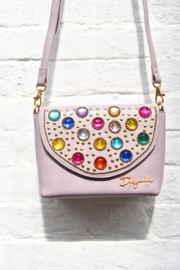 The Bling Bag - Beige with small Stones Art: 0190