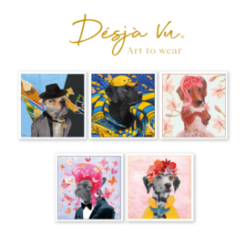 Dogs in Style -  XL Cards, (set of 5 pieces)