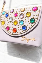 The Bling Bag - Beige with small Stones Art: 0190