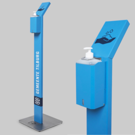 Dispenserpaal met literfles dispenser