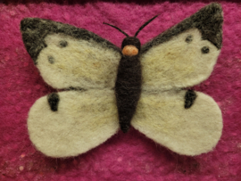 Vlinder maken van wol, zaterdag 21 juni