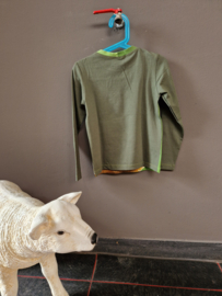 Shirt groene kikker, maat 122