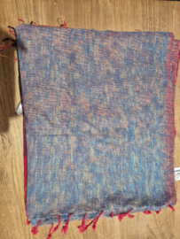 Omslagdoek rood/blauw (3)