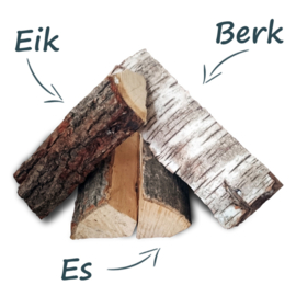 Verse mix haardhout