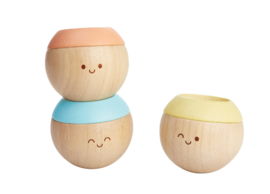 Plantoys | houten tuimelaar | pastelkleur