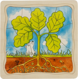 Goki | puzzel boom | 4 lagen, 53-delig