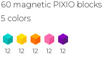 Pixio | pixio - abstract | neon 60 blocks